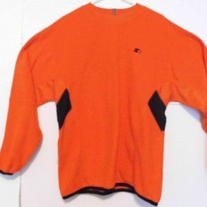 Starter Men's Orange Pull Over Shirt Long Sleeve M